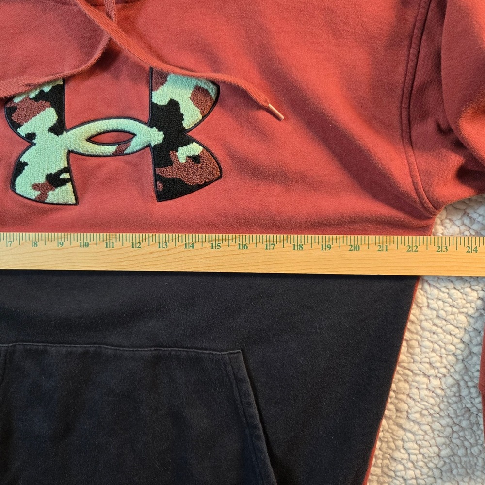 Under Armour Mens M Colorblock Camo Logo ColdGear Hoodie Pullover Sweatshirt‎ - Picture 5 of 6